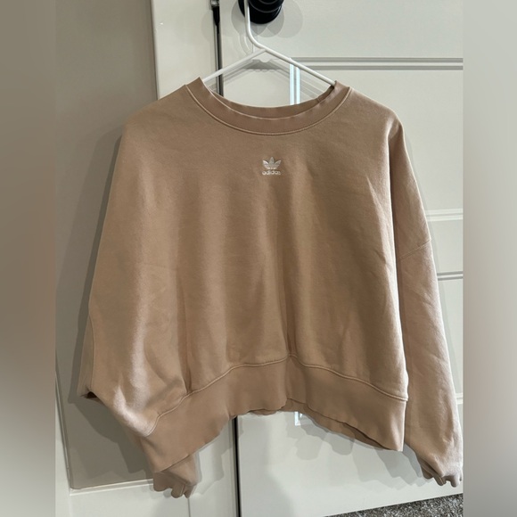 adidas Tops - Adidas Crew Neck Cropped Sweatshirt